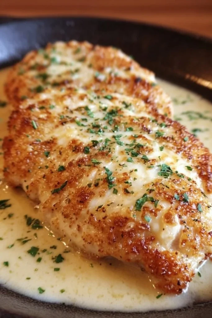 Longhorn Steakhouse Parmesan Chicken served with sides