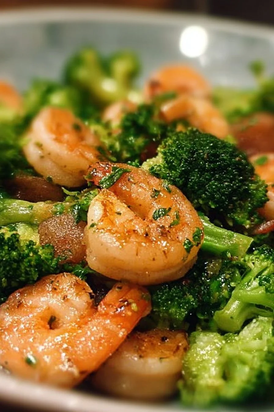 Low Carb Shrimp And Broccoli 2 Low Carb Shrimp and Broccoli dish ready to serve