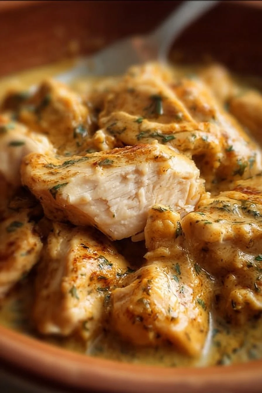 Ranch Chicken Crock Pot Recipe 2 Delicious Ranch Chicken cooked in a crock pot with spices and seasoning