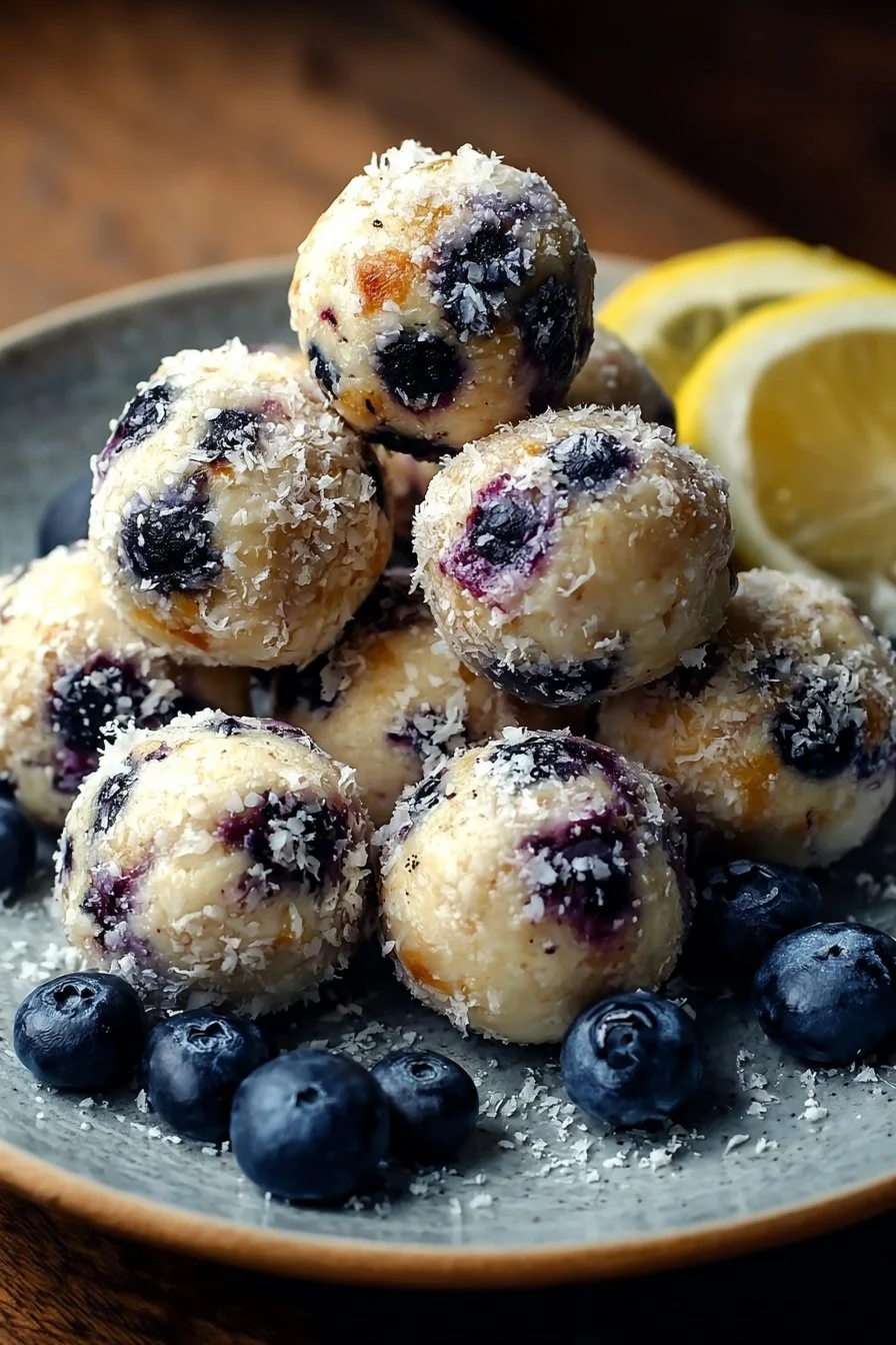 Lemon Blueberry Cottage Cheese Protein Bites for a healthy snack option.