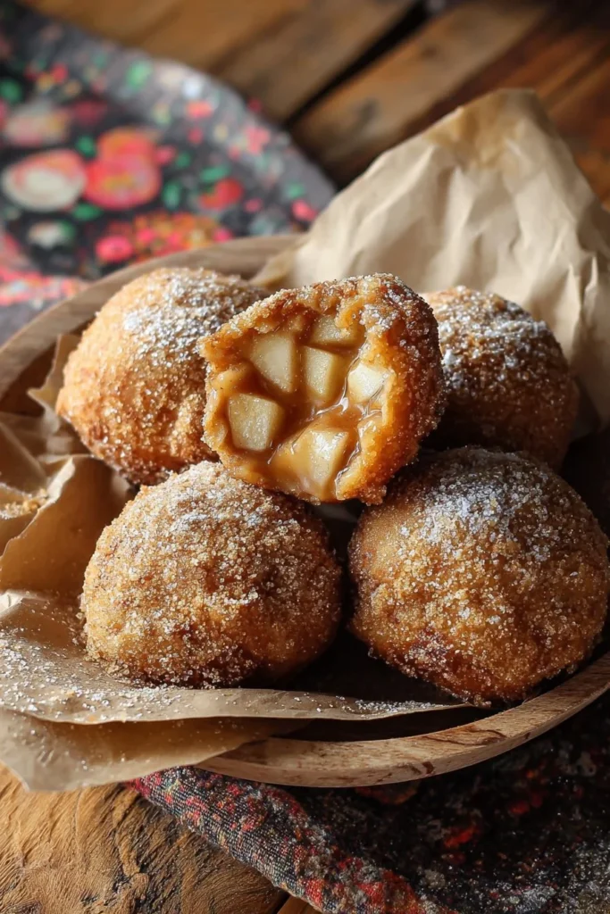 Delicious Air Fryer Apple Pie Bombs with golden crust and apple filling