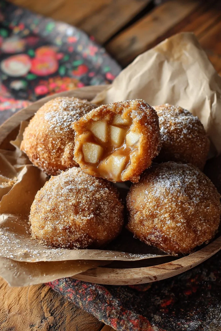 Delicious Air Fryer Apple Pie Bombs with golden crust and apple filling