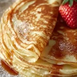 Delicious homemade crepes on a plate, showcasing the best crepe recipe.