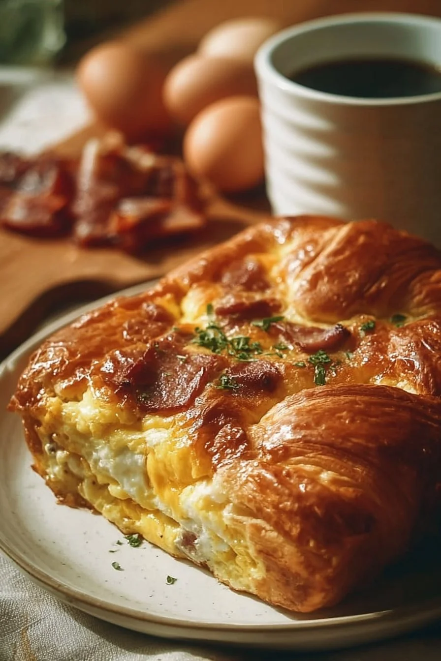 Breakfast Casserole with Croissants