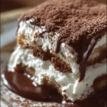 Deliciously layered chocolate lasagna dessert with creamy filling and chocolate topping