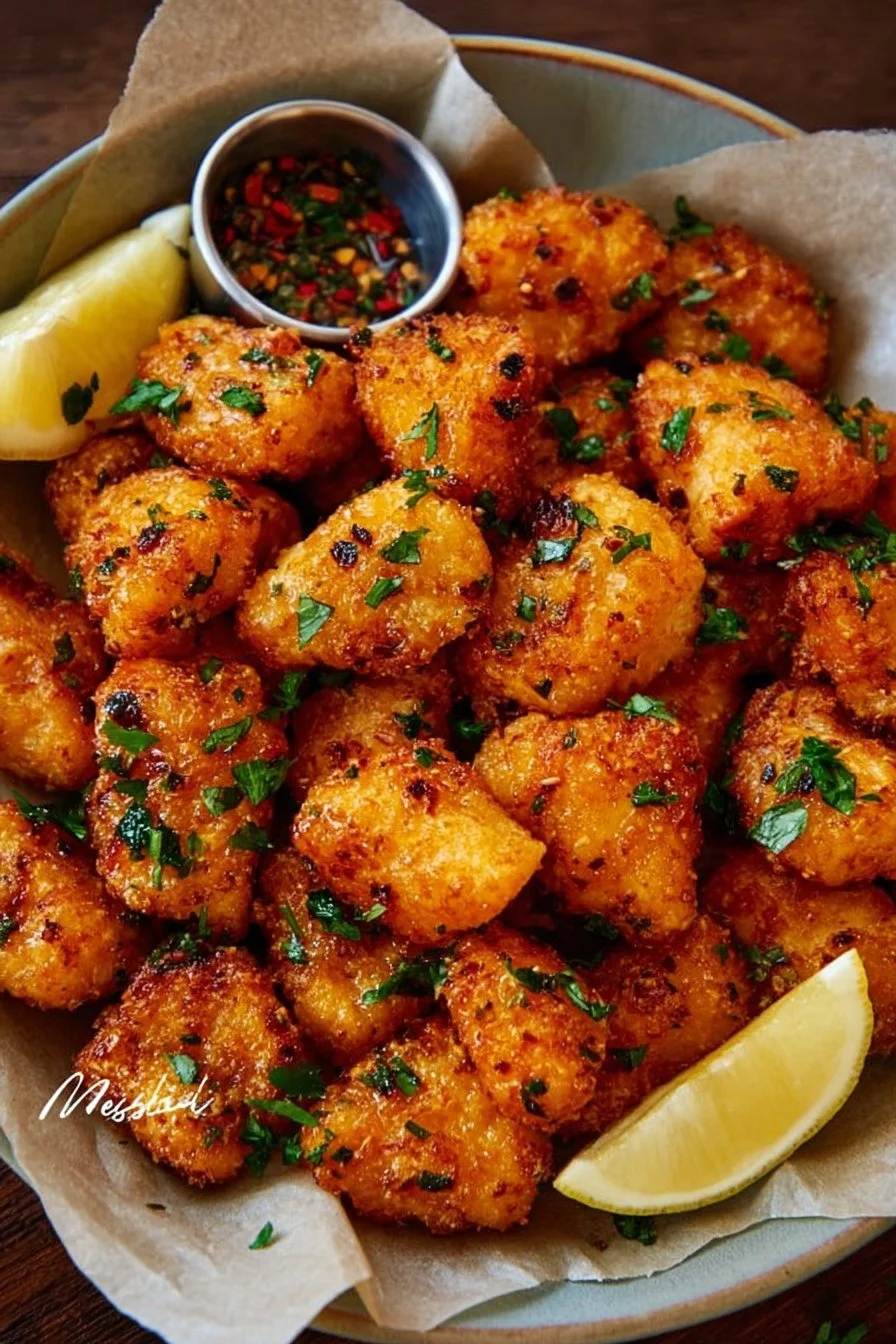 Delicious Cowboy Butter Chicken Bites ready for serving