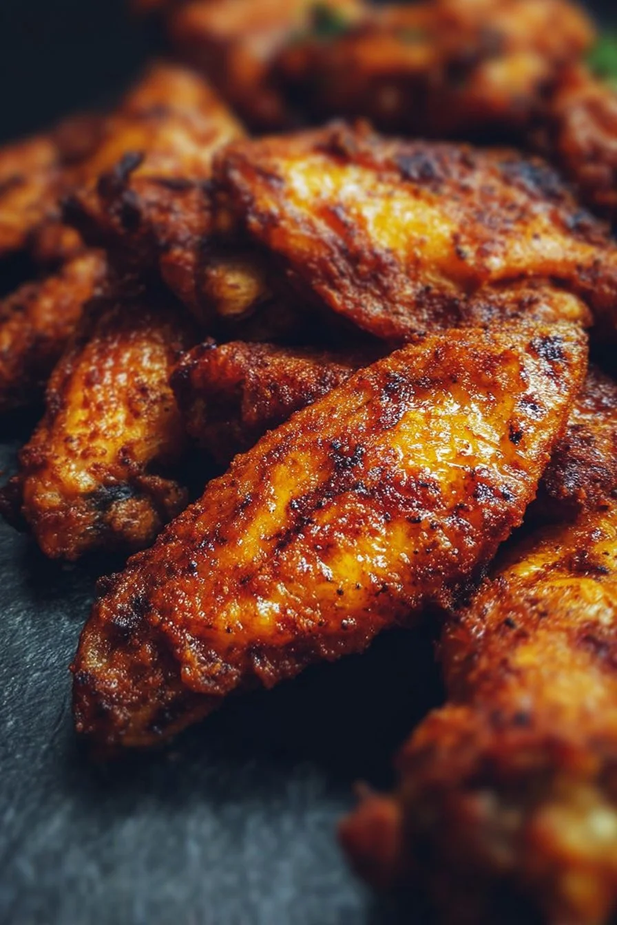 Crispy Baked Chicken Wings: A Game Day Delight 2 Crispy baked chicken wings served on a platter for game day.