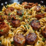 sticky honey garlic sausage pasta skillet 2026 02 04 104253 683x1024 1