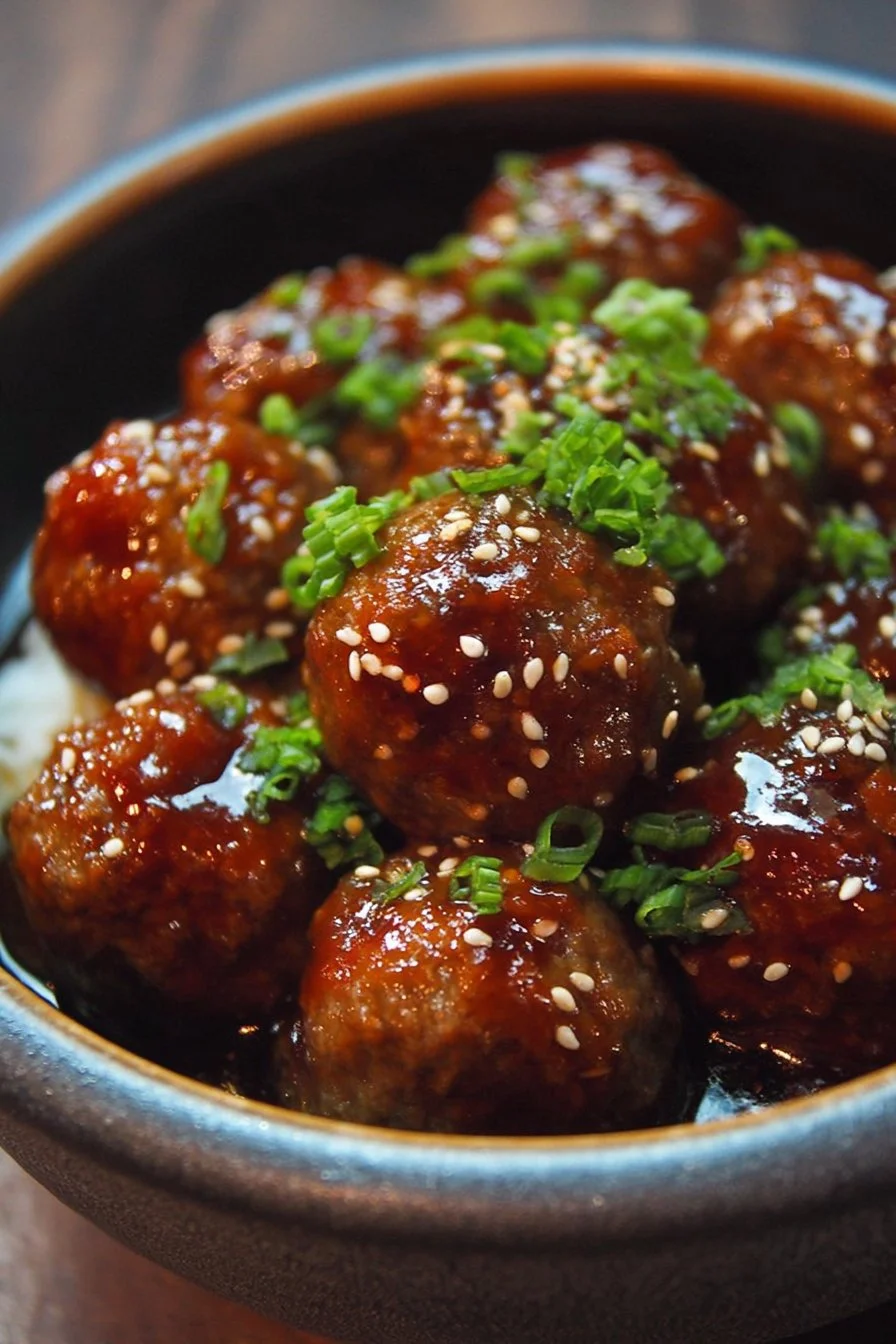 Asian-Style Crockpot Meatballs