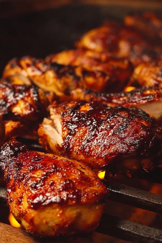 Delicious BBQ Chicken grilled to perfection with smoky flavors.