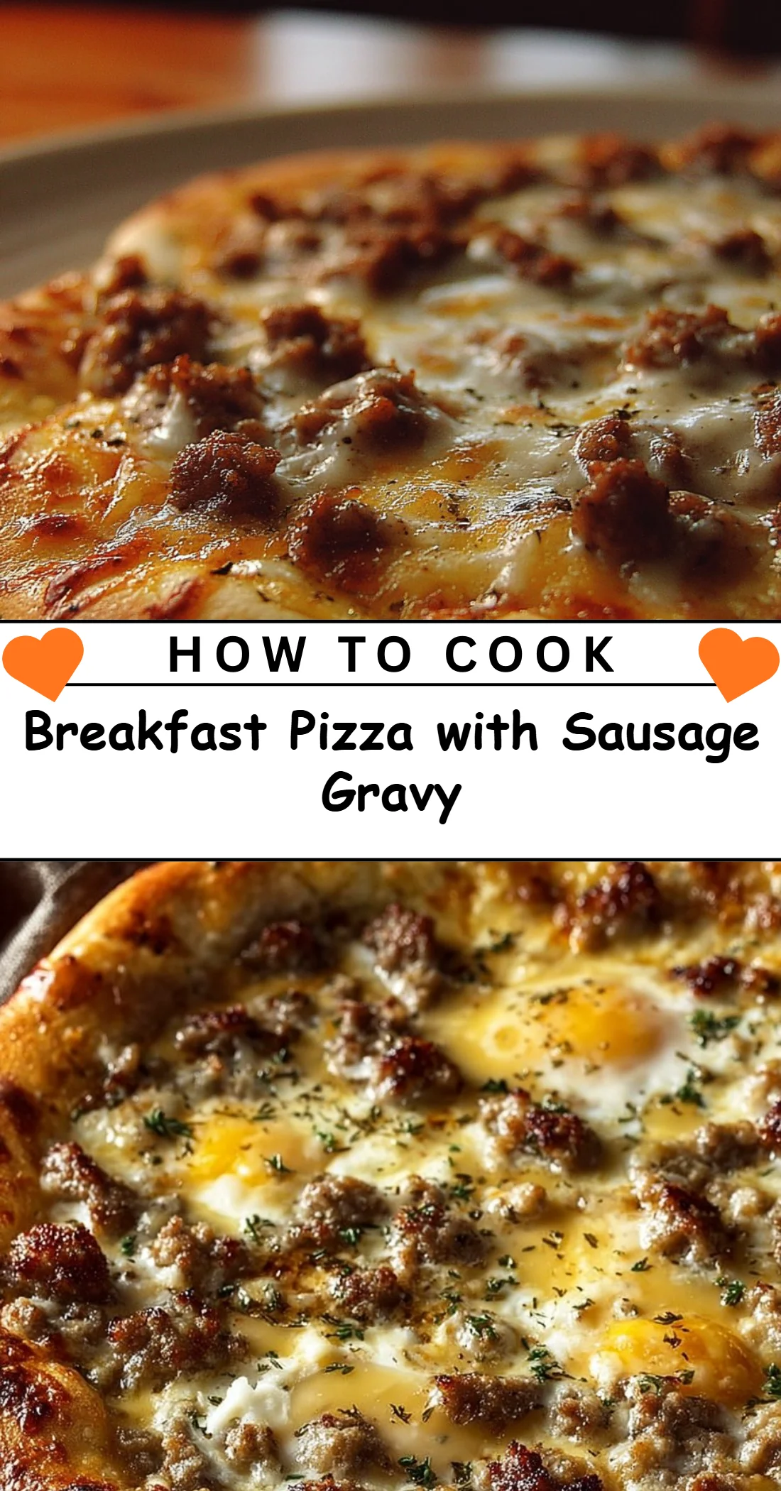 Breakfast Pizza with Sausage Gravy