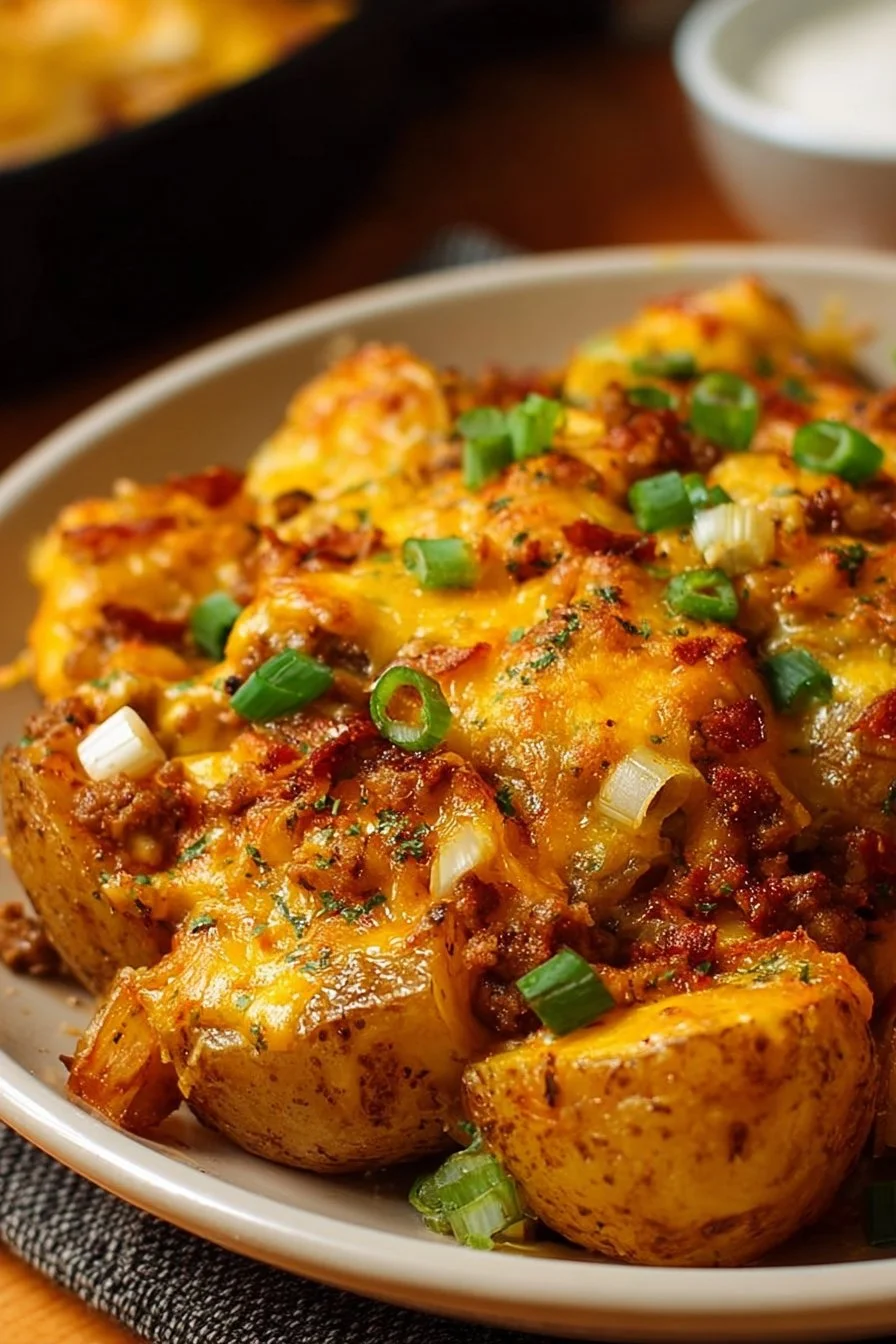 Cheesy Taco Potatoes