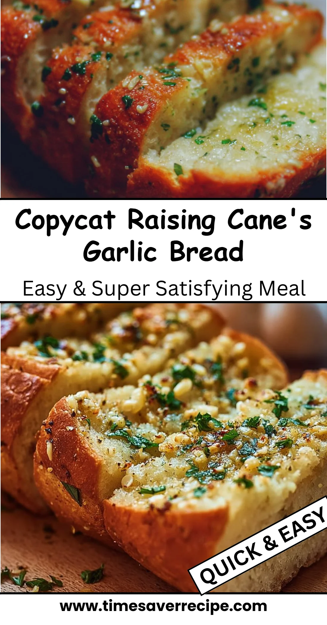 Copycat Raising Cane's Garlic Bread