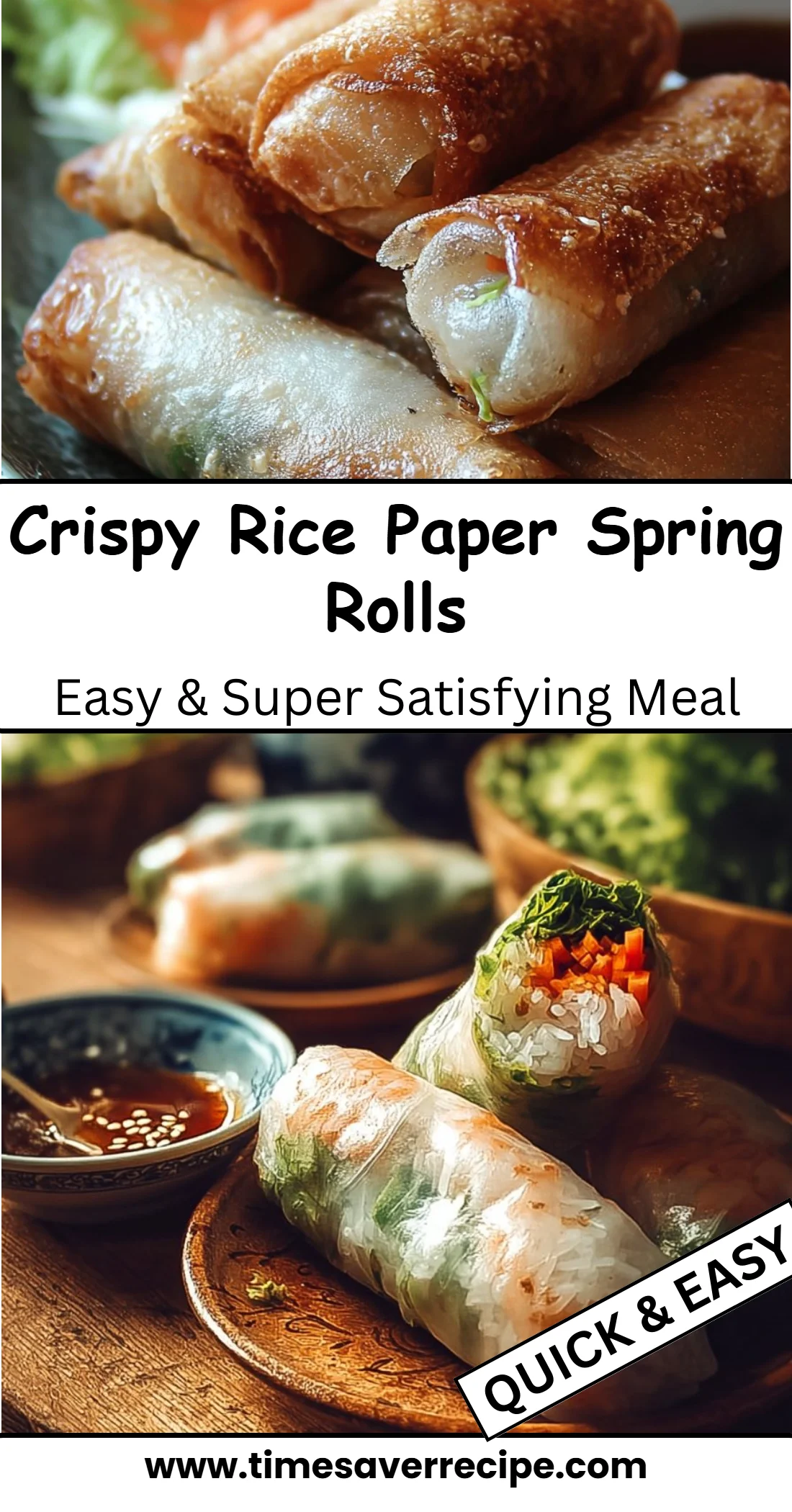 Crispy Rice Paper Spring Rolls