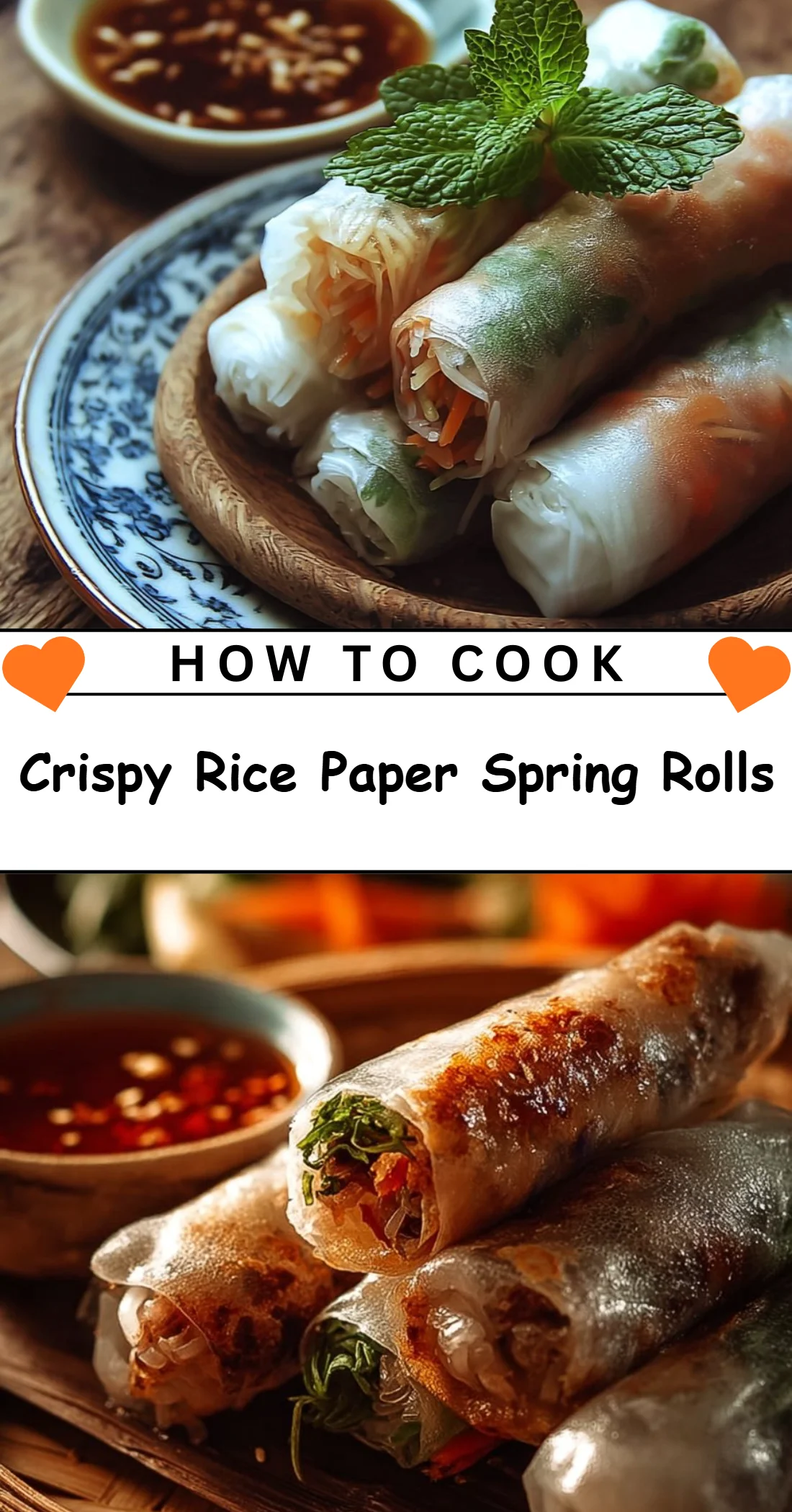 Crispy Rice Paper Spring Rolls