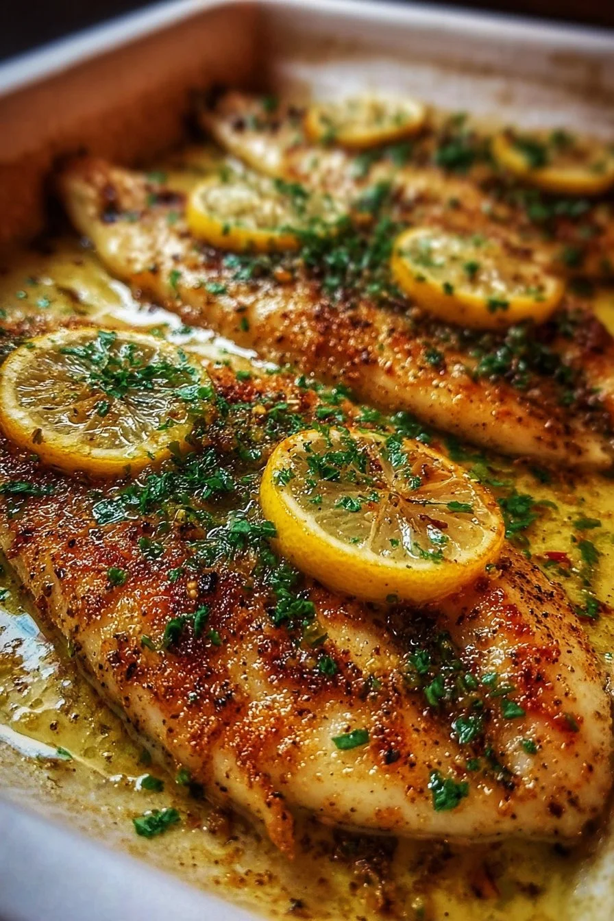 Garlic Butter Baked Tilapia