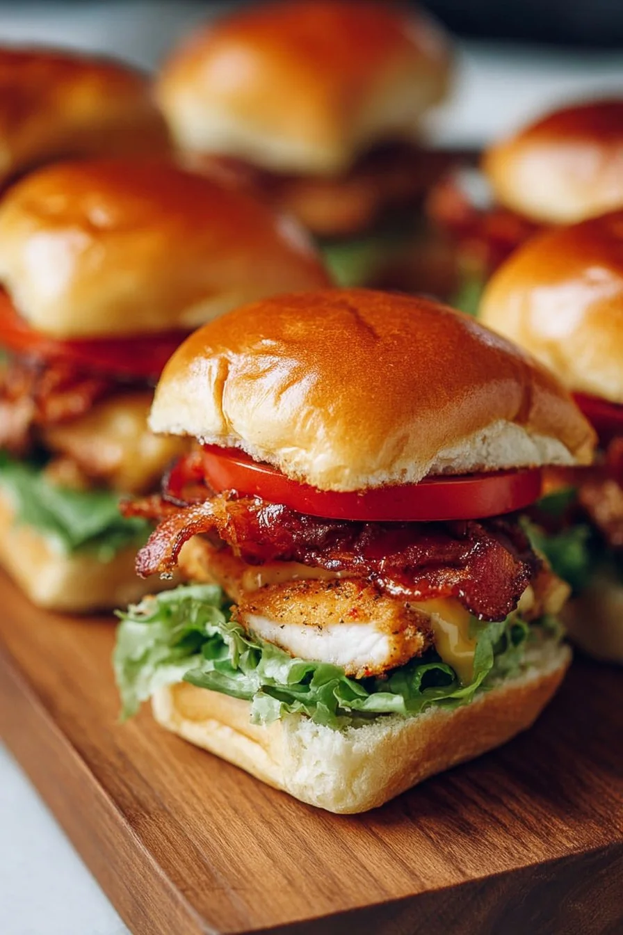 Honey Mustard BLT Chicken Sliders