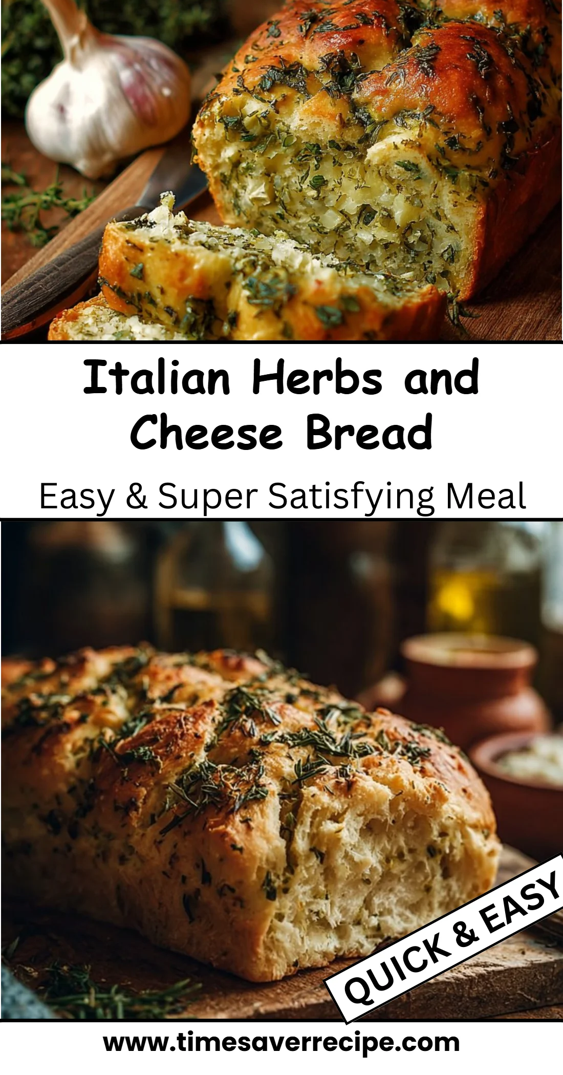 Italian Herbs and Cheese Bread