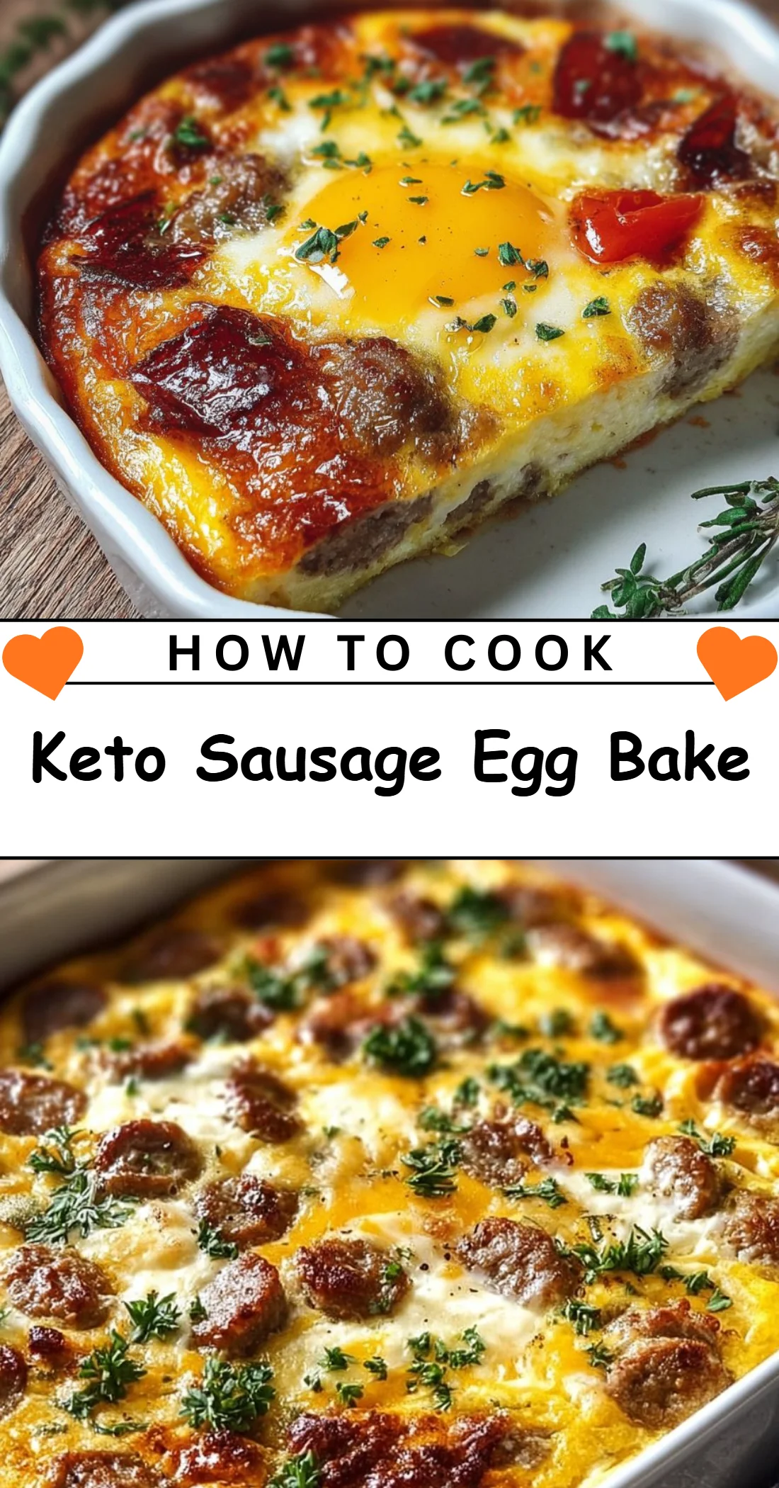 Keto Sausage Egg Bake