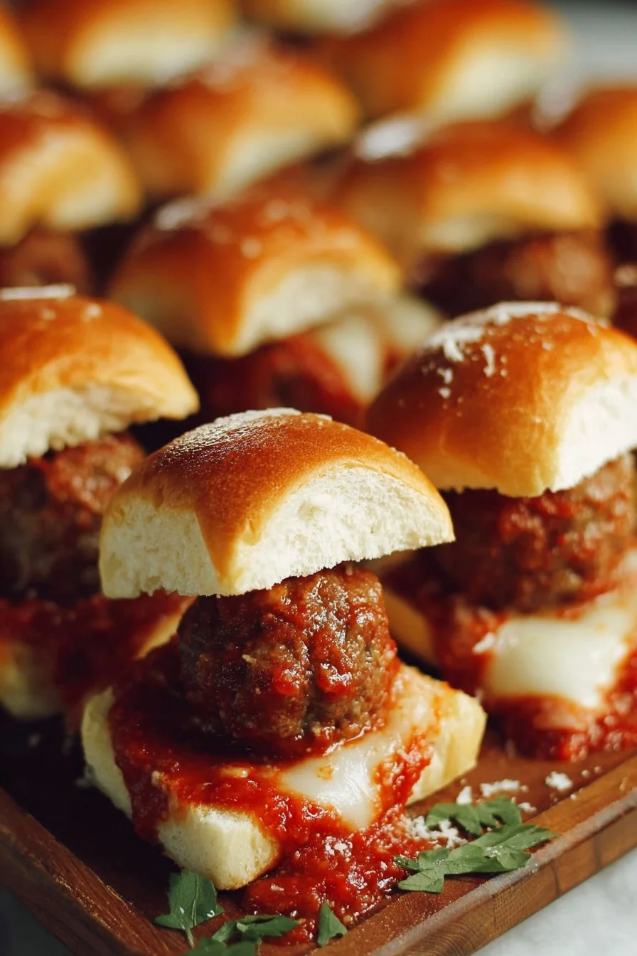 Meatball Marinara Sliders