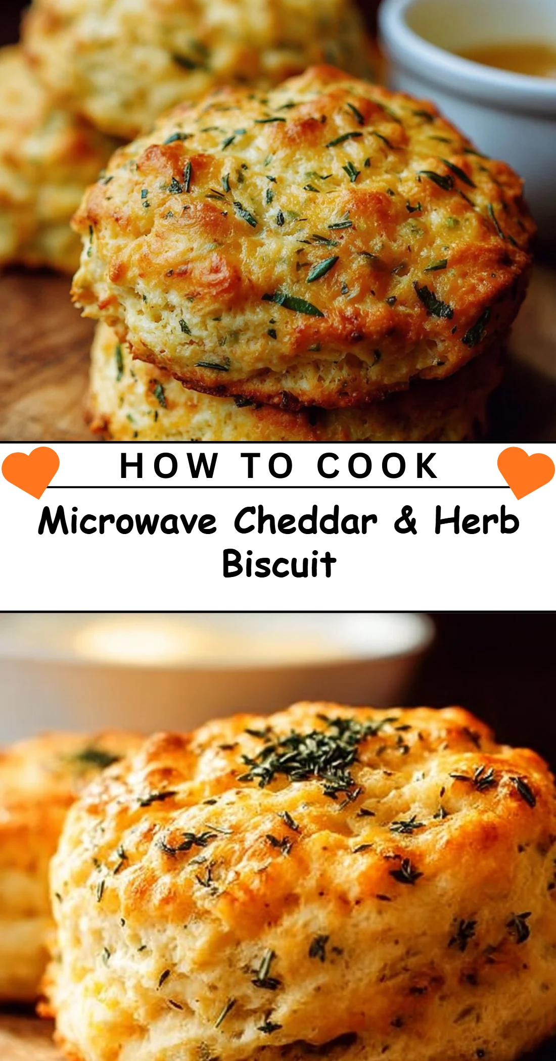 Microwave Cheddar & Herb Biscuit