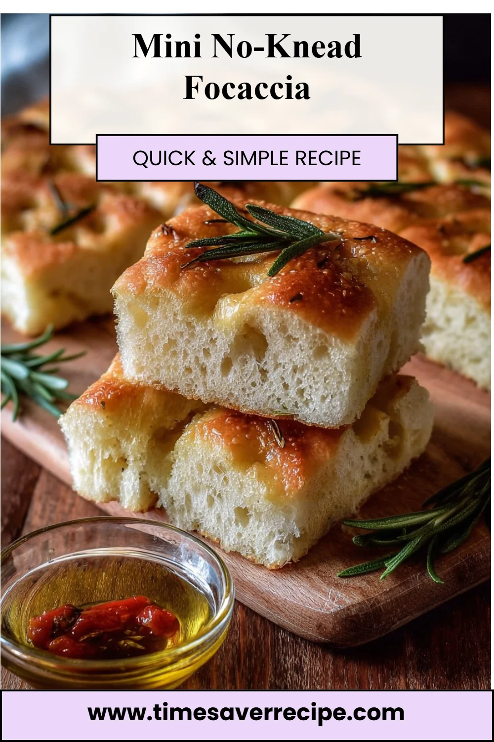 Mini No-Knead Focaccia
