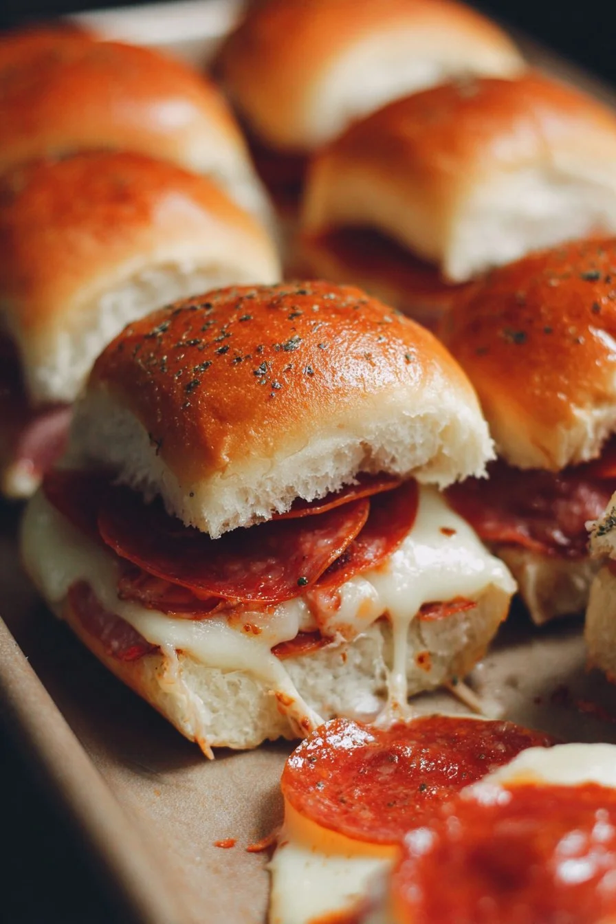 Pepperoni Pizza Sliders