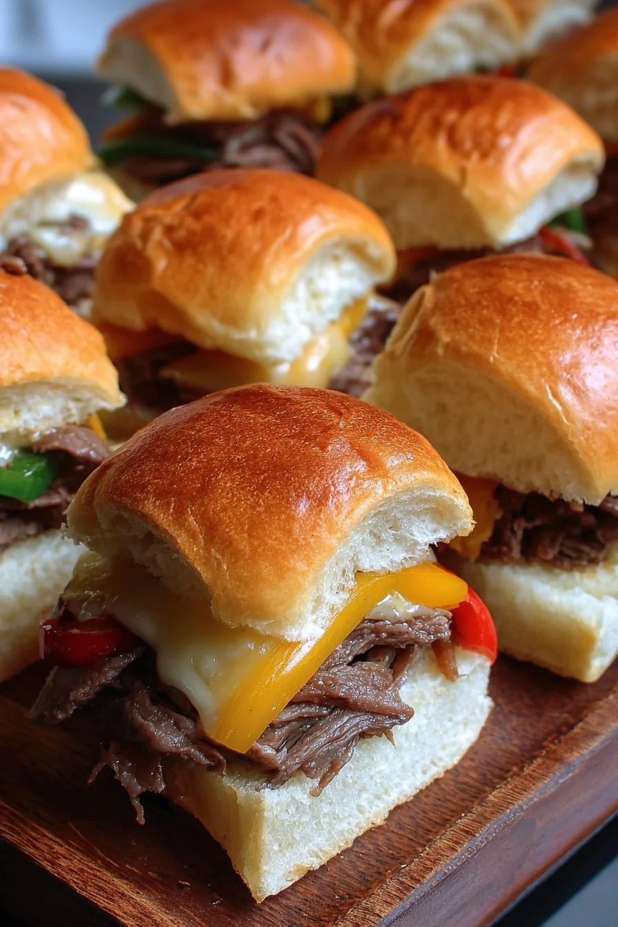 Philly Cheesesteak Sliders