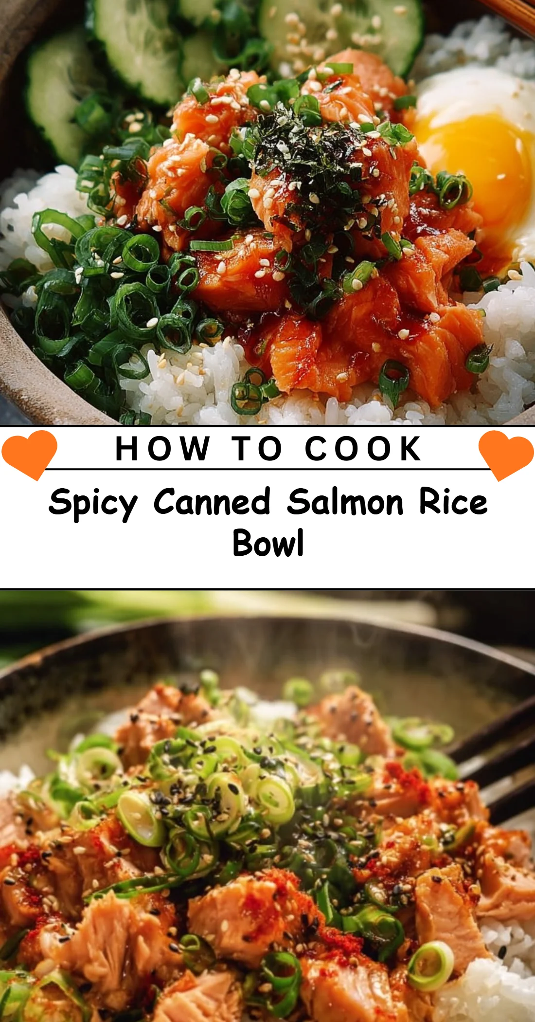 Spicy Canned Salmon Rice Bowl