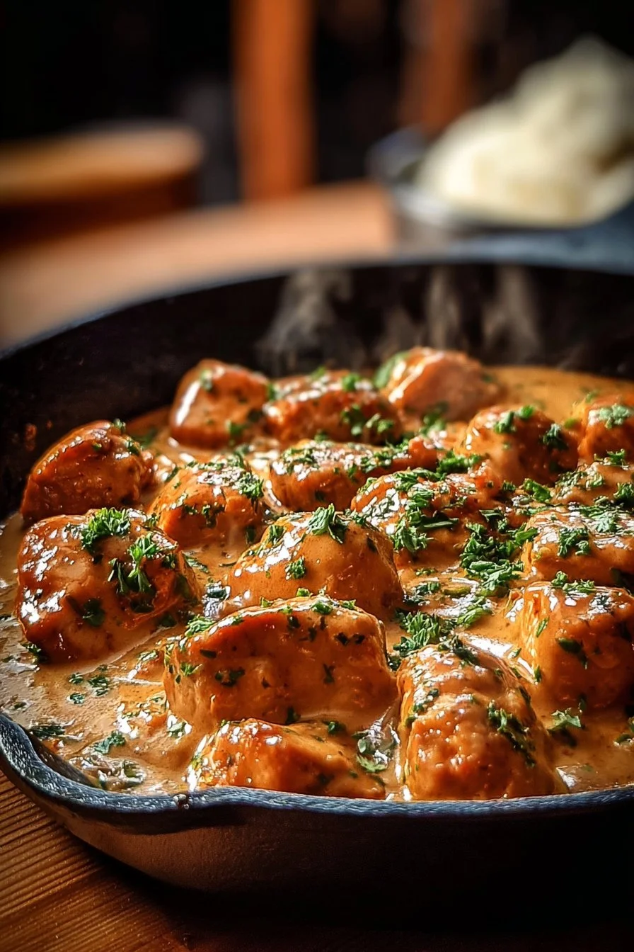 Texas Roadhouse Butter Chicken Skillet dish served hot with vibrant ingredients