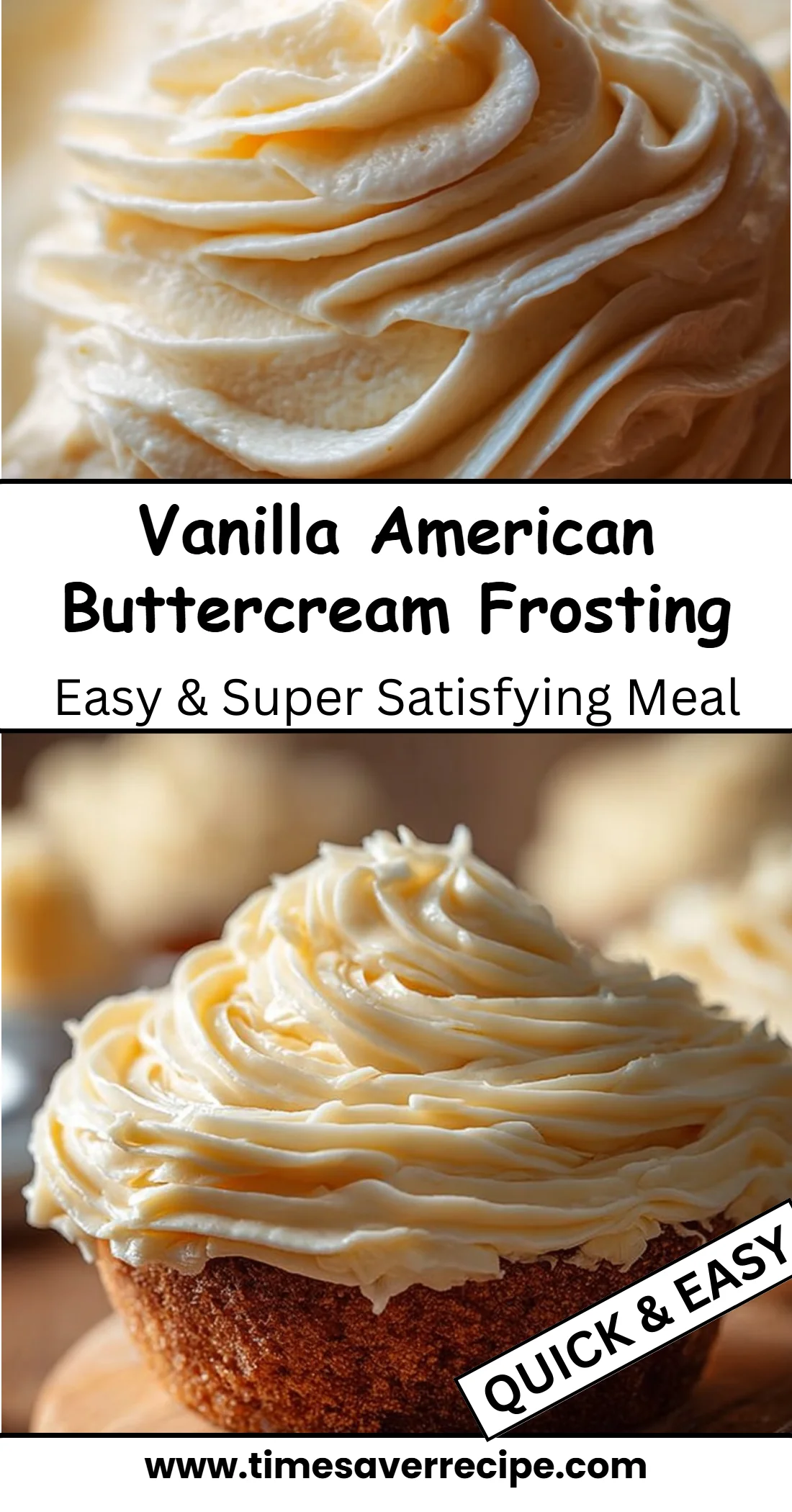 Vanilla American Buttercream Frosting