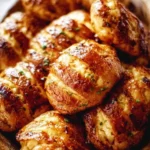 Plate of crispy savory bites ready to be served as a delicious snack.