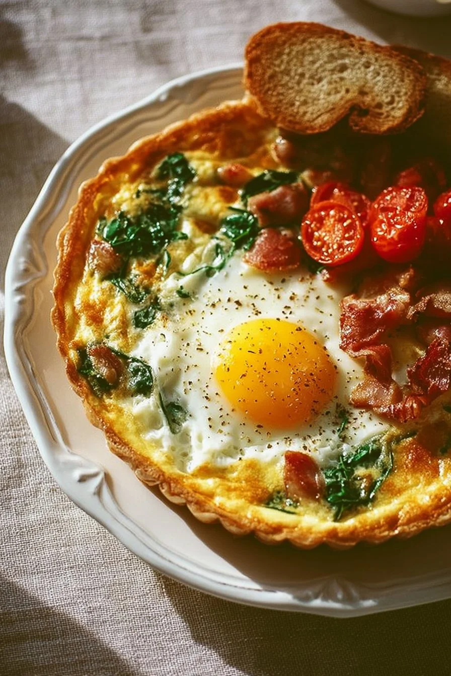 Elegant fancy brunch dish featuring gourmet ingredients and beautiful presentation.